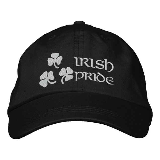 Shamrocks Irish Pride Embroidered Hat (Front)