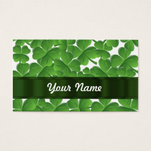 Shamrocks irlandais verts personnalisés