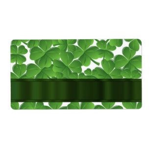 Shamrocks irlandais verts personnalisés