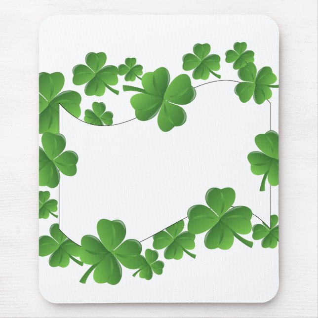 Shamrocks Mouse Pad (Front)