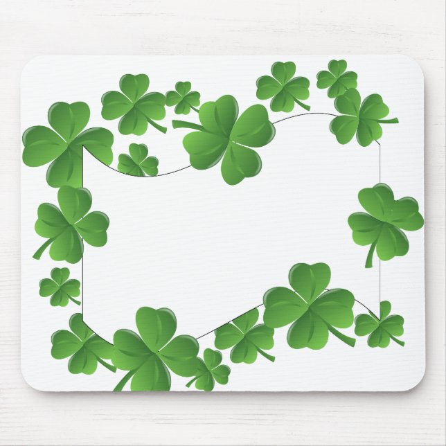 Shamrocks Mouse Pad (Front)