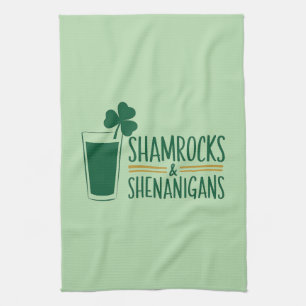 Shamrocks & Shenanigans: St. Patrick's Day Design Kitchen Towel