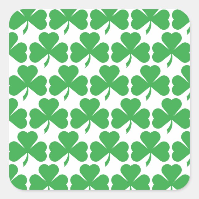 SHAMROCKS! SQUARE STICKER (Front)