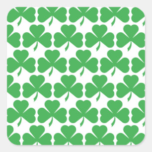 SHAMROCKS! SQUARE STICKER
