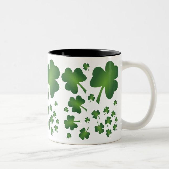 Shamrocks - St Patrick's Day Mug (Right)