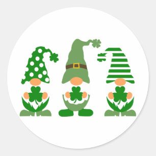 Shamrocks – Symbol of Luck & Irish Pride Classic Round Sticker