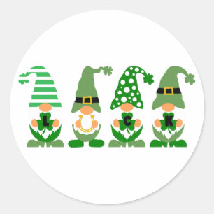 Shamrocks – Symbol of Luck & Irish Pride Classic Round Sticker