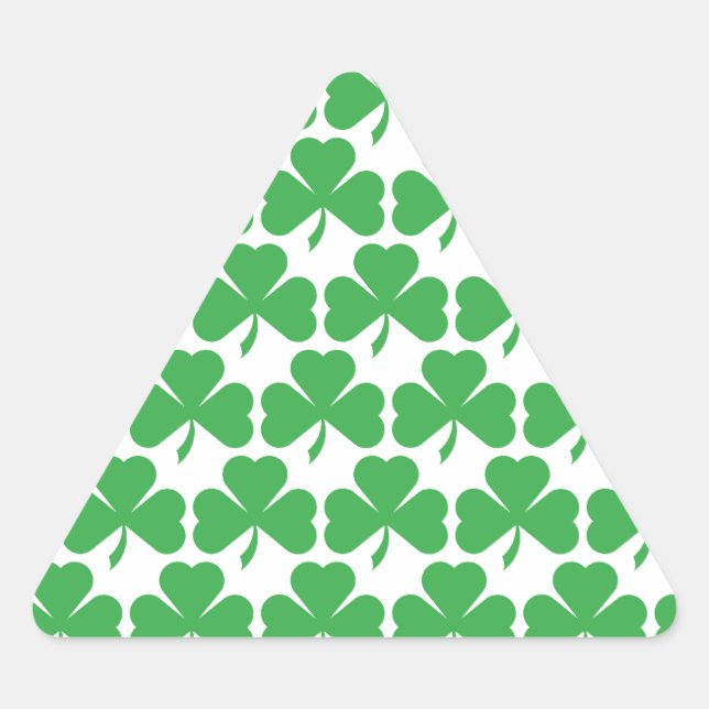 SHAMROCKS! TRIANGLE STICKER (Front)