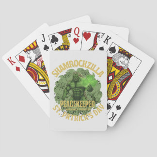 Shamrockzilla Peacekeeper: St. Patrick’s Day Kaiju Playing Cards