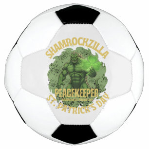 Shamrockzilla Peacekeeper: St. Patrick’s Day Kaiju Soccer Ball
