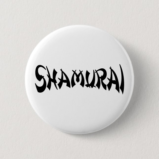 SHAMURAI 2 INCH ROUND BUTTON (Front)