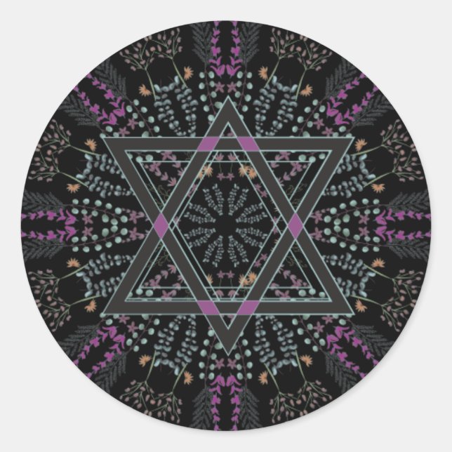 Shana Tova Jewish New Year Classic Round Sticker (Front)