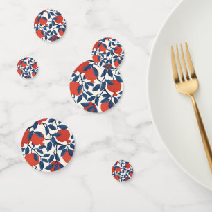 Shana Tova Pomegranate Botanical Design Elegant Confetti