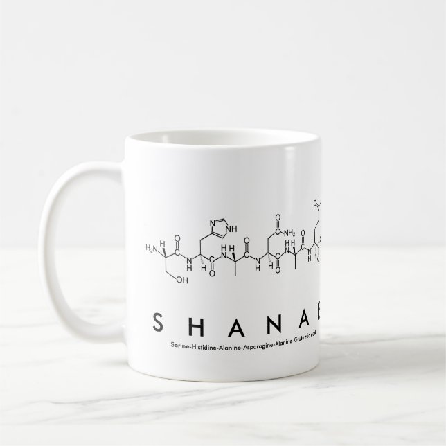 Shanae peptide nom mug (Gauche)