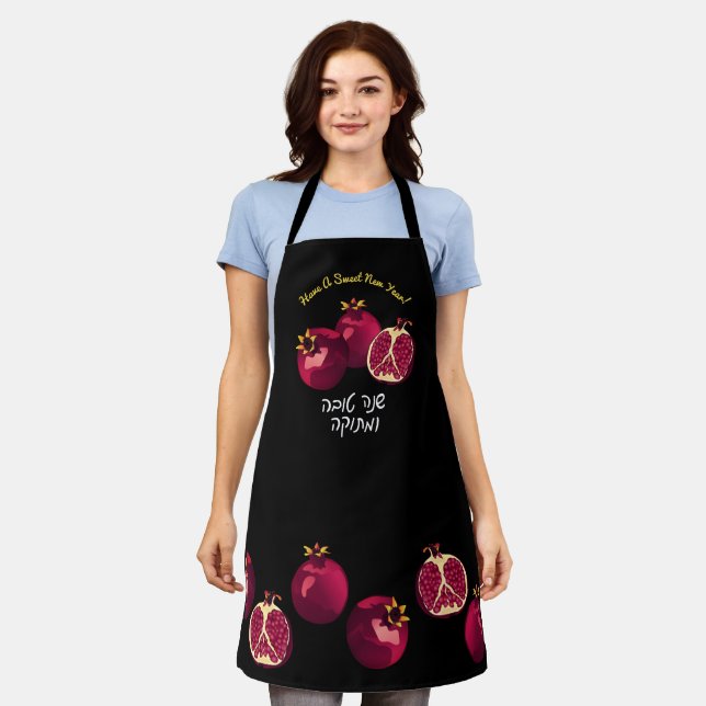 Shanah Tovah Pomegranate Apron (Worn)