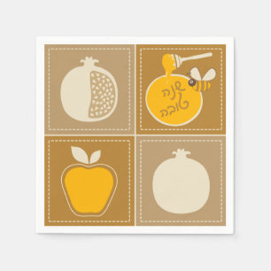 Shanah Tovah Rosh Hashanah Jewish New Year Napkin