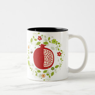 Shanah Tovah Rosh Hashanah Jewish New Year Two-Tone Coffee Mug