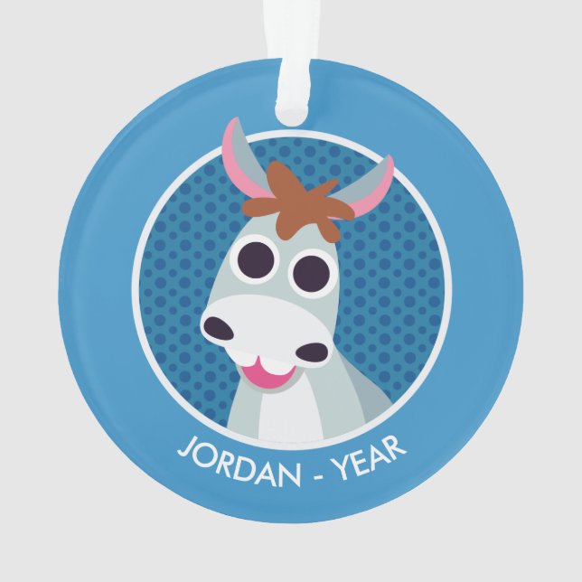 Shane the Donkey Ornament (Back)