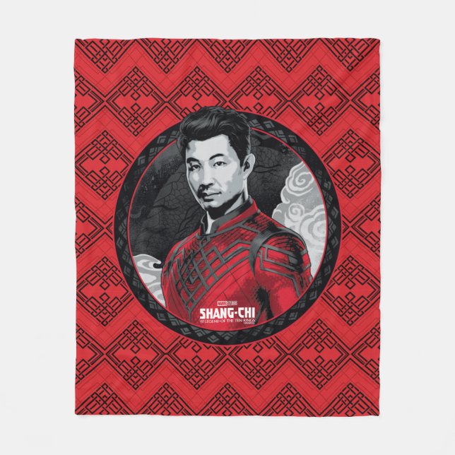 Shang-Chi Circular Portrait Fleece Blanket (Front)