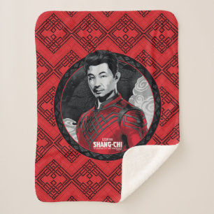 Shang-Chi Circular Portrait Sherpa Blanket