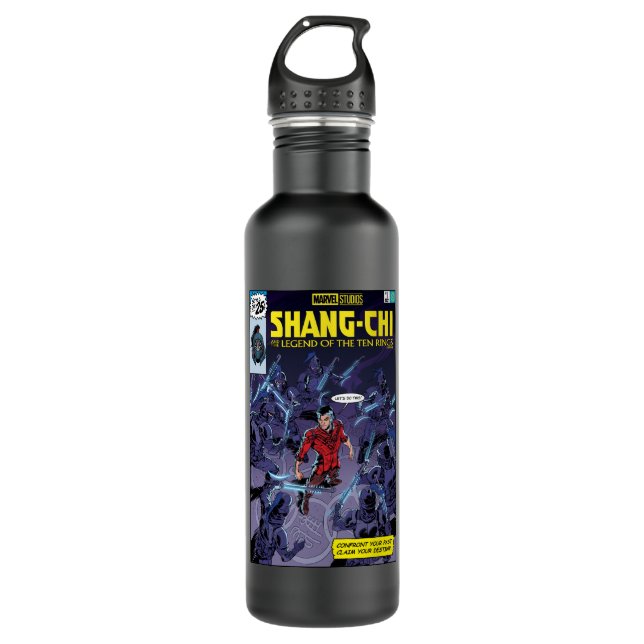 Shang-Chi Homage Comic Cover 710 Ml Water Bottle (Front)