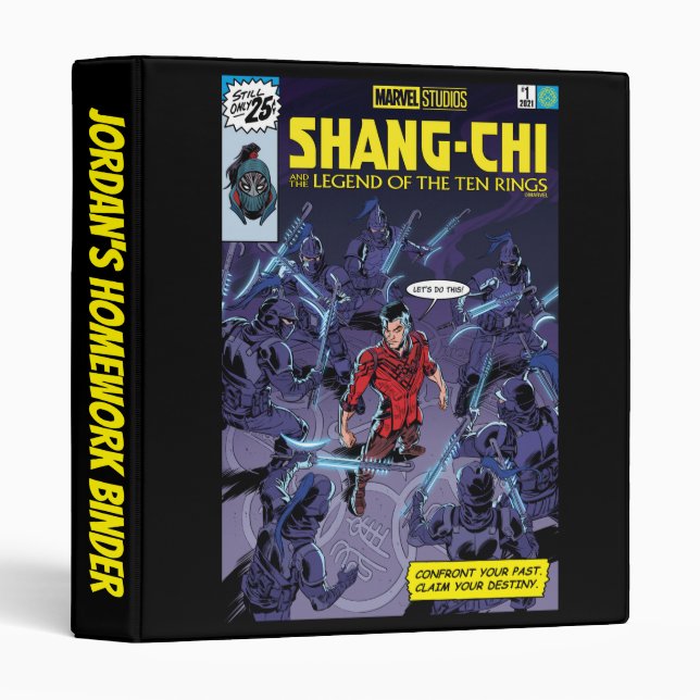 Shang-Chi Homage Comic Cover Binder (Front/Spine)