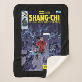 Shang-Chi Homage Comic Cover Sherpa Blanket