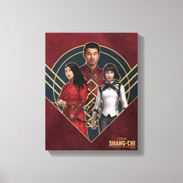 Shang-Chi, Katy, & Xialing Canvas Print (Front)