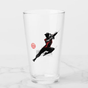 Shang-Chi Kick Illustration Glass