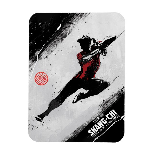 Shang-Chi Kick Illustration Magnet (Vertical)