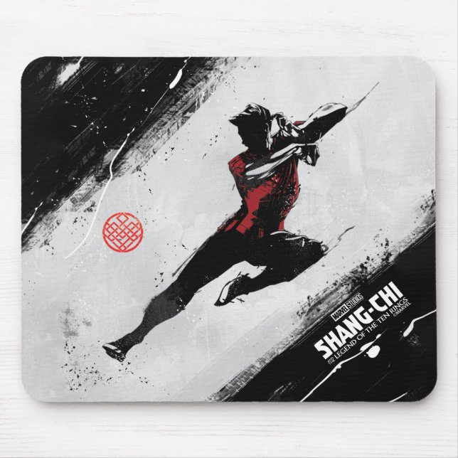 Shang-Chi Kick Illustration Mouse Pad (Front)