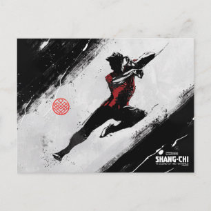 Shang-Chi Kick Illustration Postcard