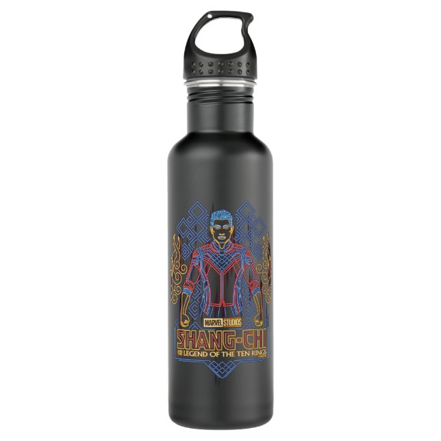 Shang-Chi Neon Light Graphic 710 Ml Water Bottle (Front)