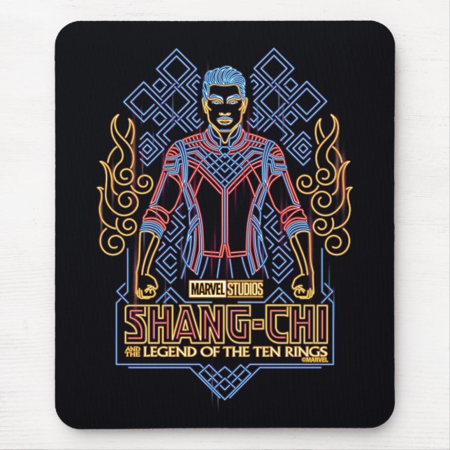 Shang-Chi Neon Light Graphic Mouse Pad (Front)