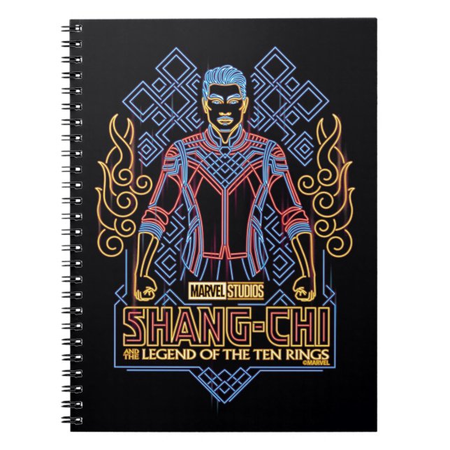 Shang-Chi Neon Light Graphic Notebook (Front)