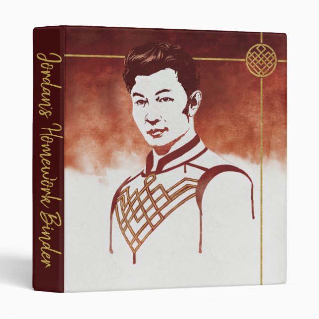 Shang-Chi Watercolor Portrait Binder (Front/Spine)
