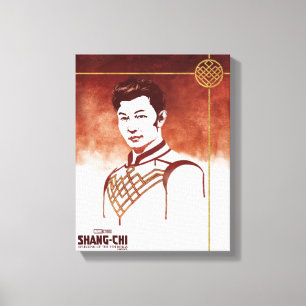 Shang-Chi Watercolor Portrait Canvas Print