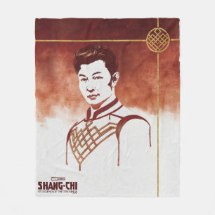 Shang-Chi Watercolor Portrait Fleece Blanket