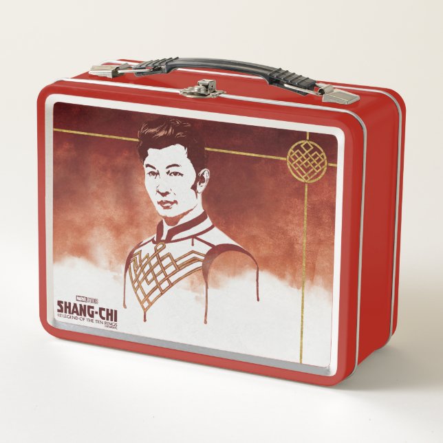 Shang-Chi Watercolor Portrait Metal Lunch Box (Front)