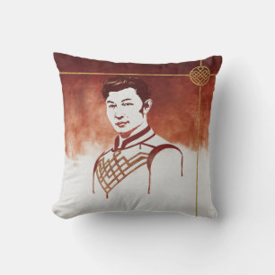 Shang-Chi Watercolor Portrait Throw Pillow