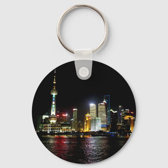 Shanghai at Night Keychain (Front)
