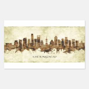 Shanghai China Cityscape Sticker