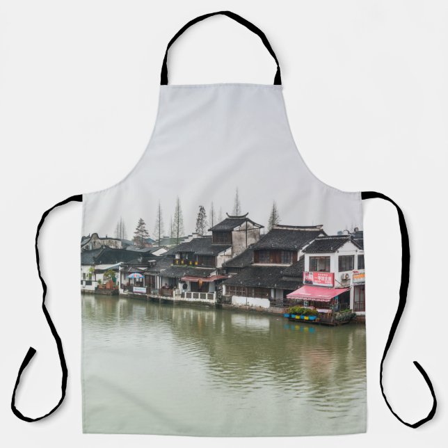 Shanghai, China, Mar 30, 2017, Wooden historic bui Apron (Front)