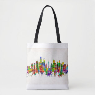 Shanghai China Skyline Tote Bag