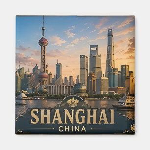 🏙️ Shanghai China Vacation Memory For Travelers Magnet