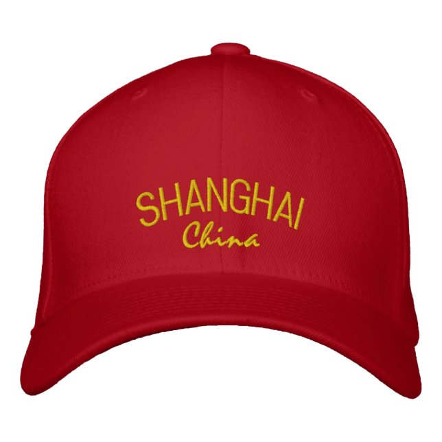 Shanghai Chine Casquette brodé (Devant)