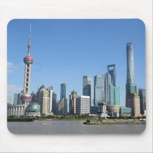 Shanghai from the Bund Mousepad