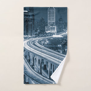 Shanghai Overpass hand towel