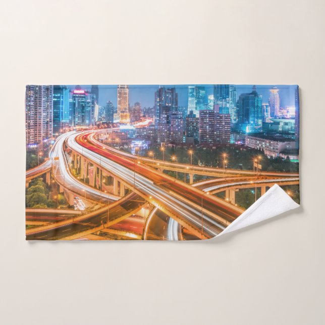 Shanghai Overpass serviette à main (Serviette à main)