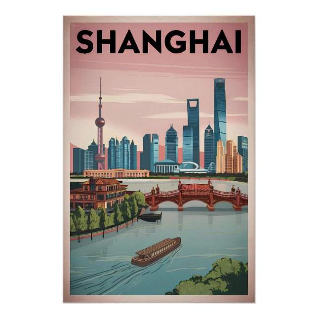 Shanghai vintage poster (Front)